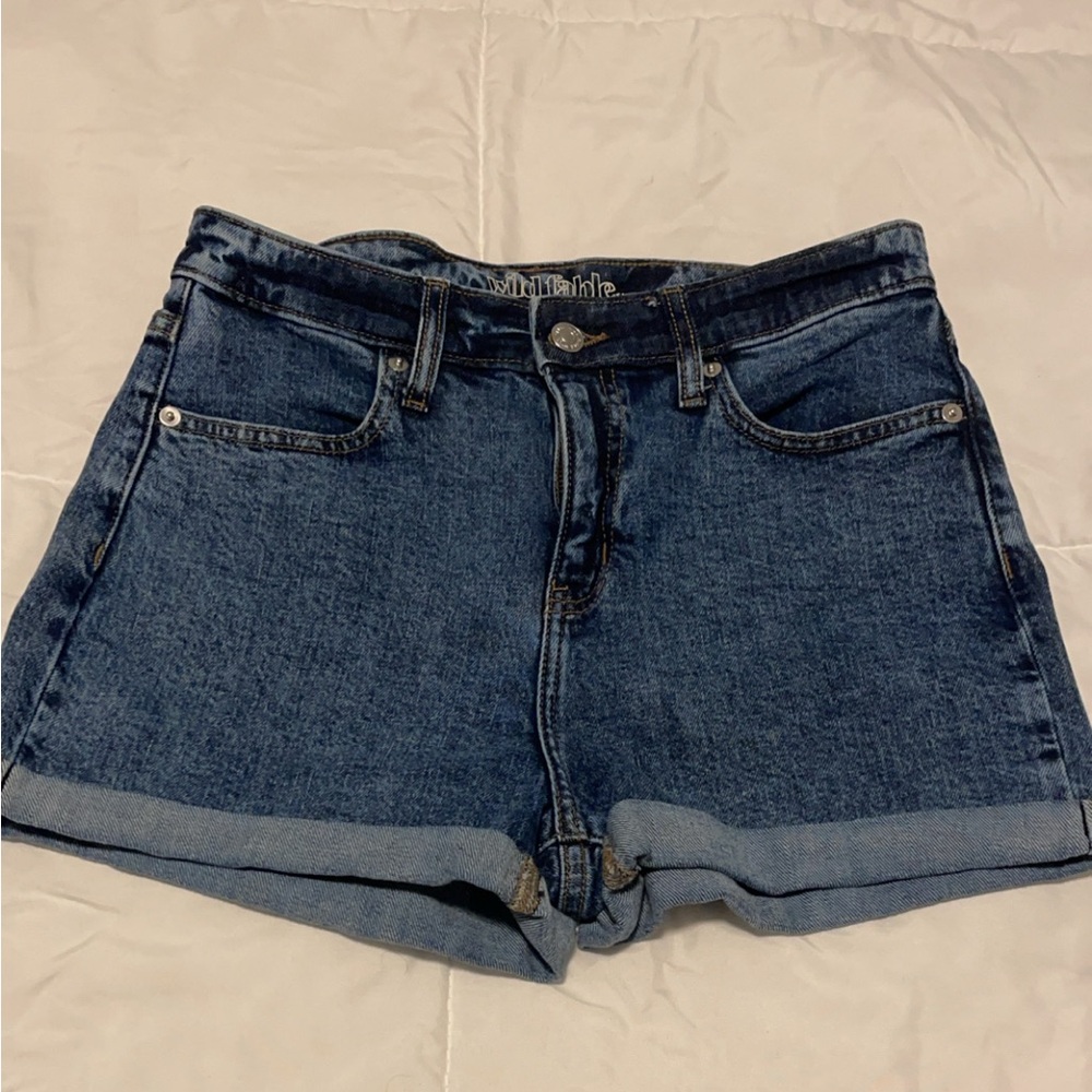 Denim jean shorts